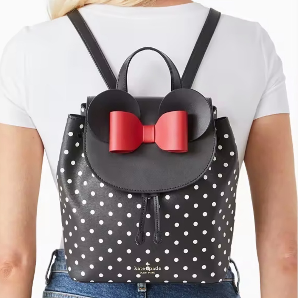 Kate Spade x Disney Minnie Mouse Backpack with matching coin purse